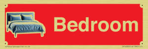 Bedroom Dementia Sign Red